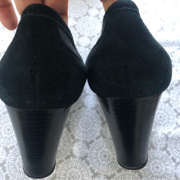 COACH NELA wedge canvas suede penny loafer - Picture 4 of 9